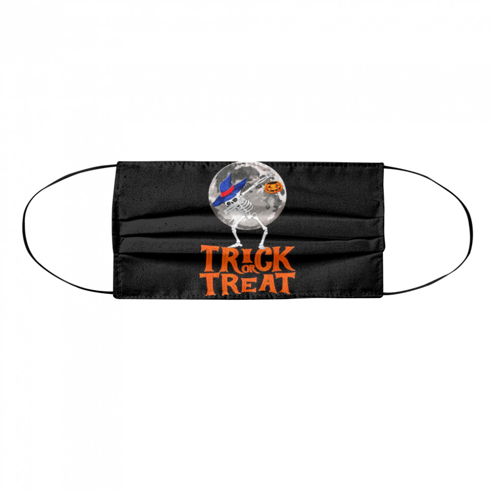Skeleton Dab Trick Or Treat Cloth Face Mask