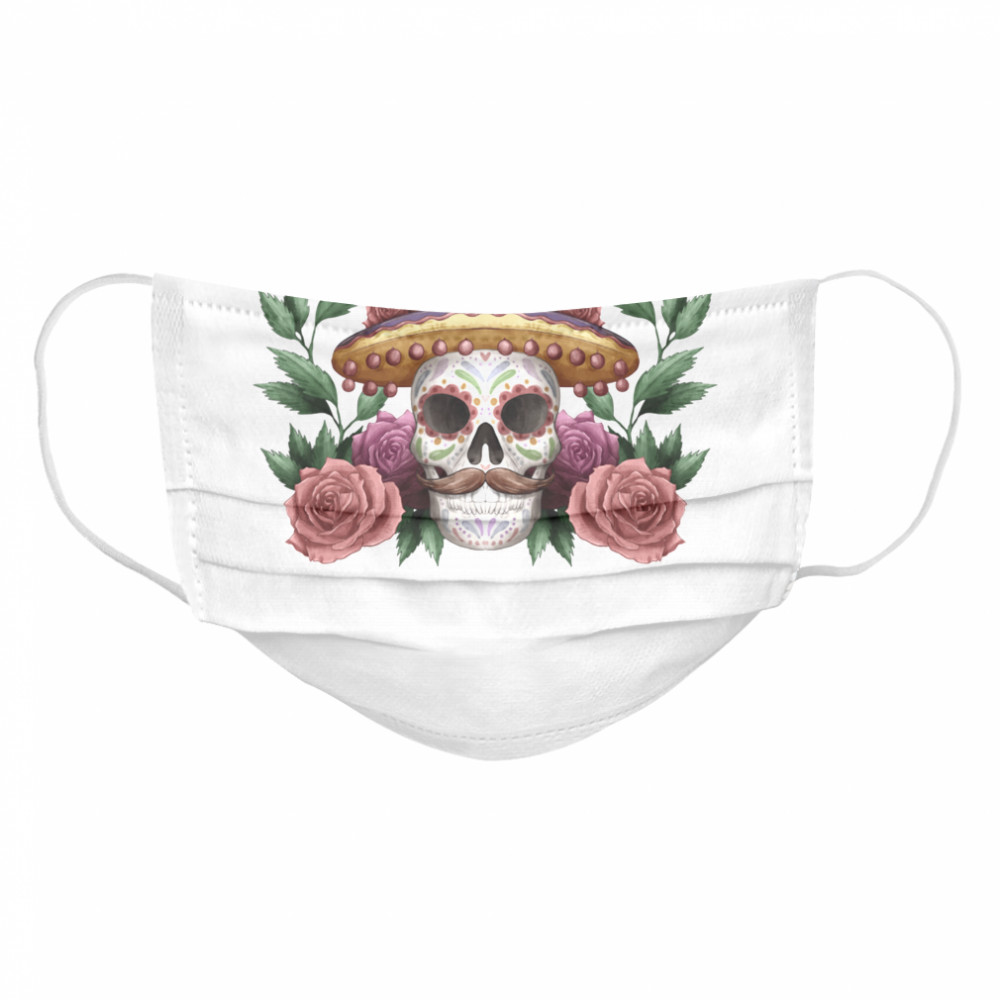 Skull Dia De Los Muertos Mexican Holiday Cloth Face Mask