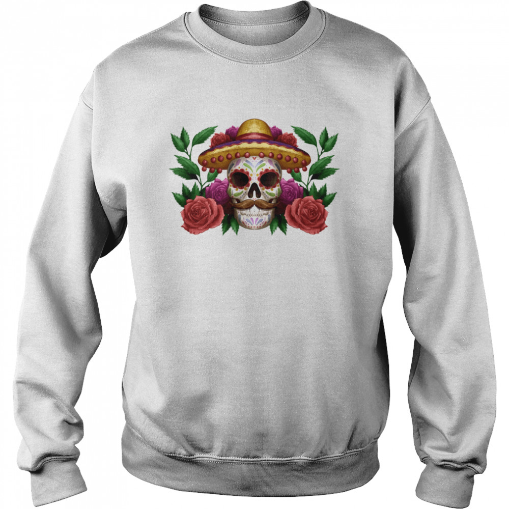 Skull Dia De Los Muertos Mexican Holiday Unisex Sweatshirt