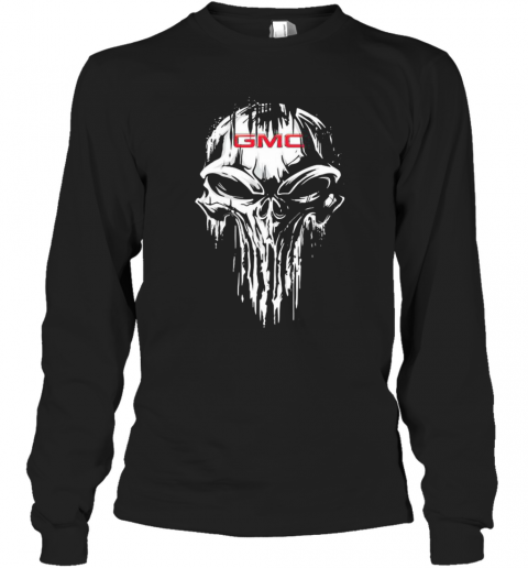 Skull Gmc Logo Halloween T-Shirt Long Sleeved T-shirt 