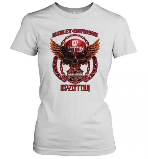 Skull Harley Davidson Motorcycles Led Zeppelin T-Shirt Classic Women's T-shirt