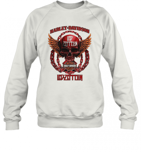 Skull Harley Davidson Motorcycles Led Zeppelin T-Shirt Unisex Sweatshirt