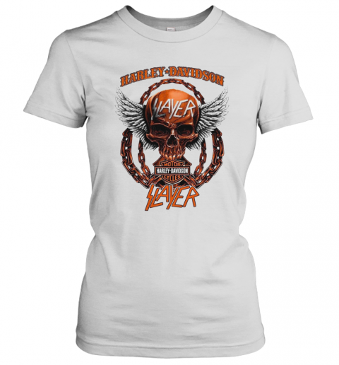 Skull Harley Davidson Motorcycles Zlayer T-Shirt Classic Women's T-shirt