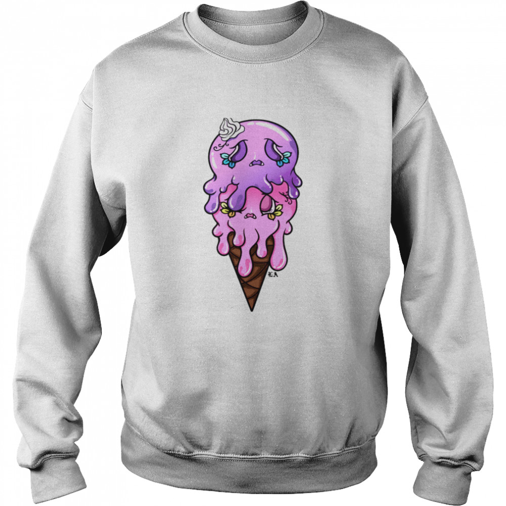 Skull Ice Cream Double Unisex Sweatshirt
