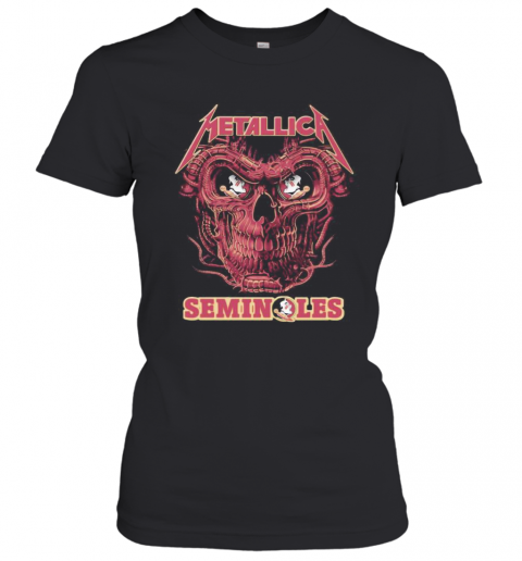 Skull Metallica Band Florida Seminoles T-Shirt Classic Women's T-shirt