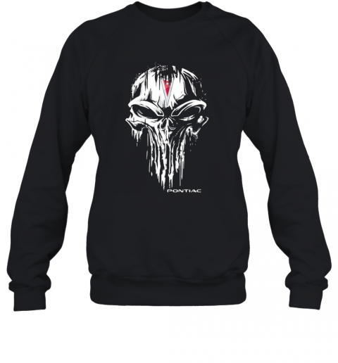 Skull Pontiac Logo Halloween T-Shirt Unisex Sweatshirt