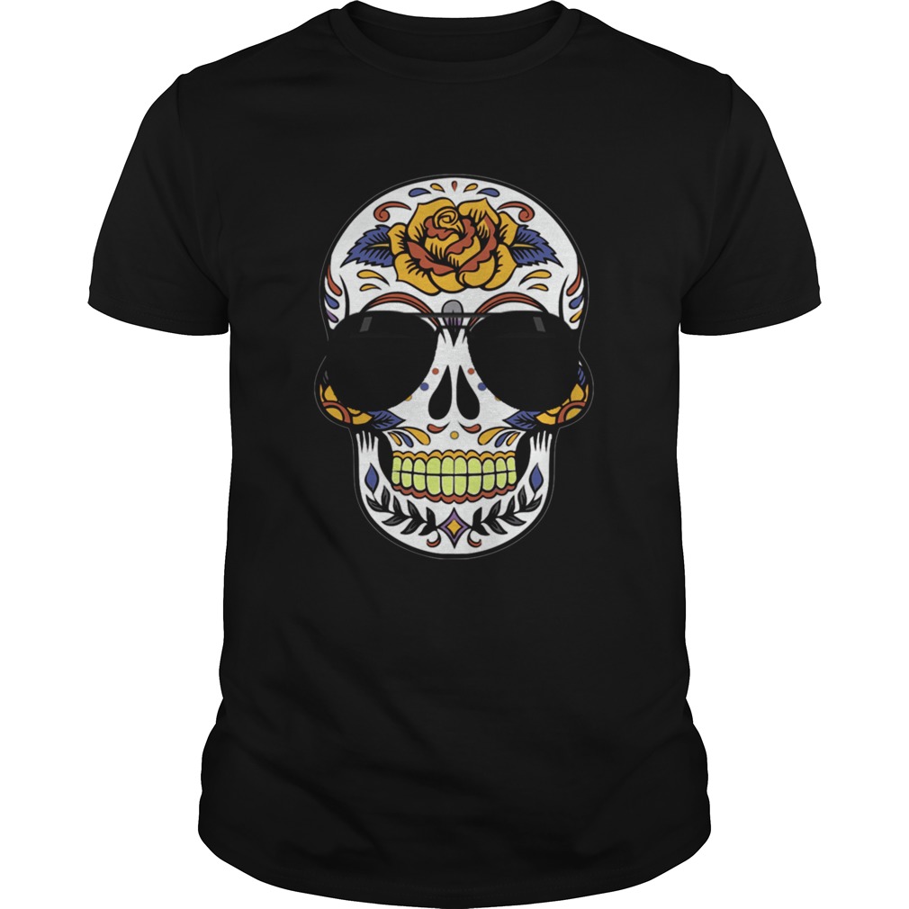 Skull Wearing Sunglasses Day Of The Dead shirt