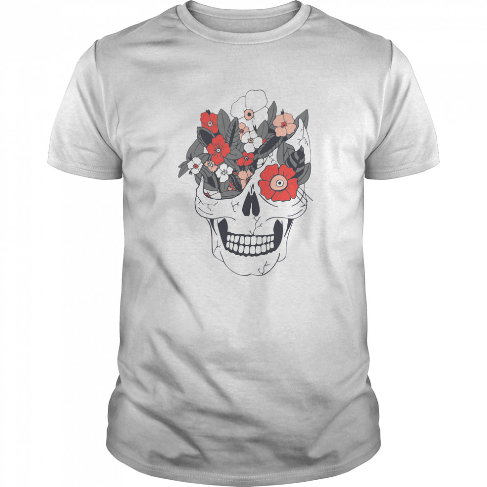Skulls And Flowers Dia De Muertos shirt