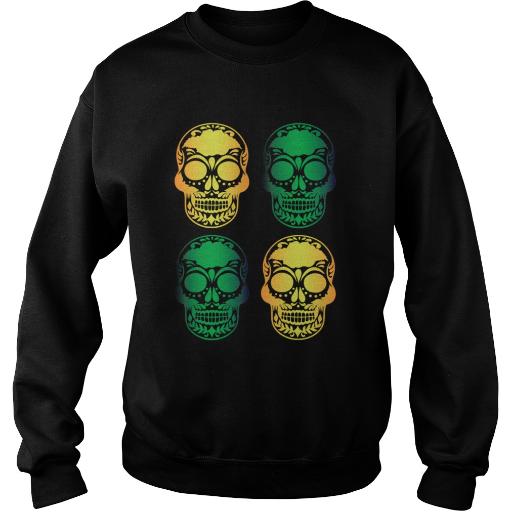 Skulls Mexico To Celebrate The Holiday Day Of The Dead Sweatshirt