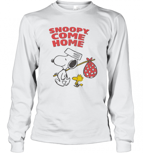 Snoopy And Woodstock Snoopy Come Home T-Shirt Long Sleeved T-shirt 