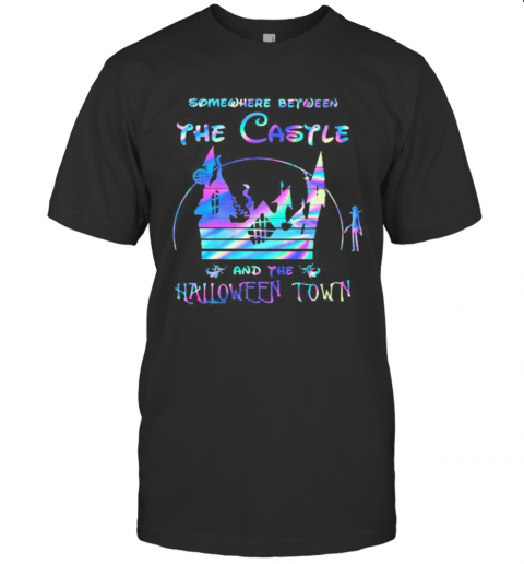 Somewhere Between The Castle And The Halloween Town Disney Tinkerbell T-Shirt