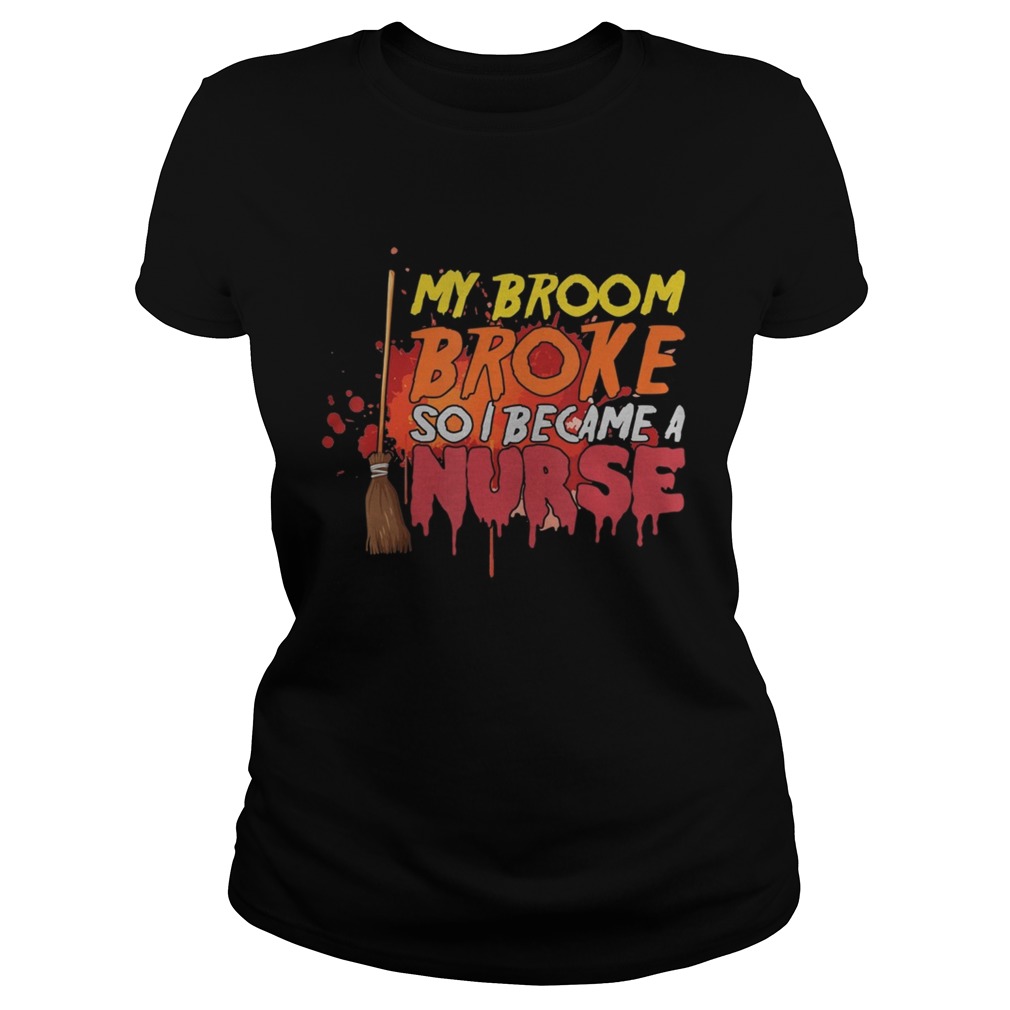Spooky Witch Funny Nurse Gift Idea Halloween Classic Ladies