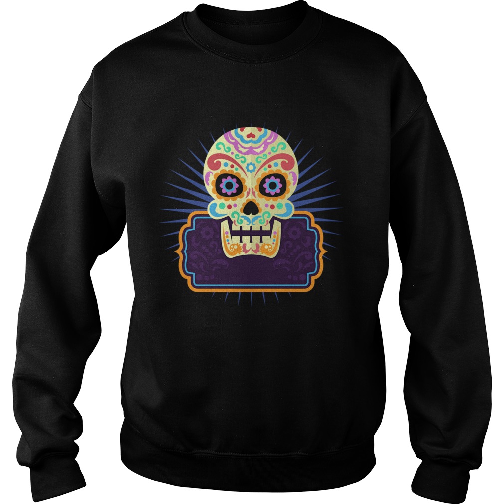 Sugar Skull Day Dead Dia De Los Muertos Vintage Sweatshirt