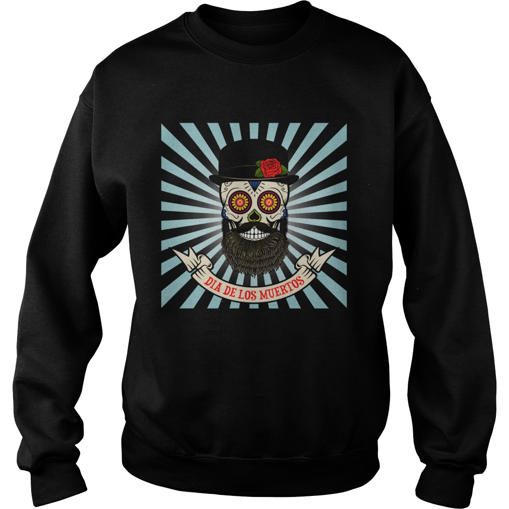 Sugar Skull Man Dia De Los Muertos Sweatshirt