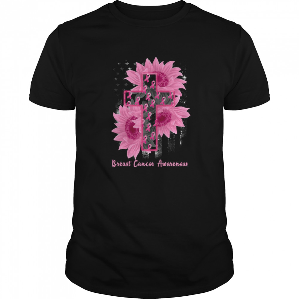 Sunflower Breast Cancer Awareness shirt