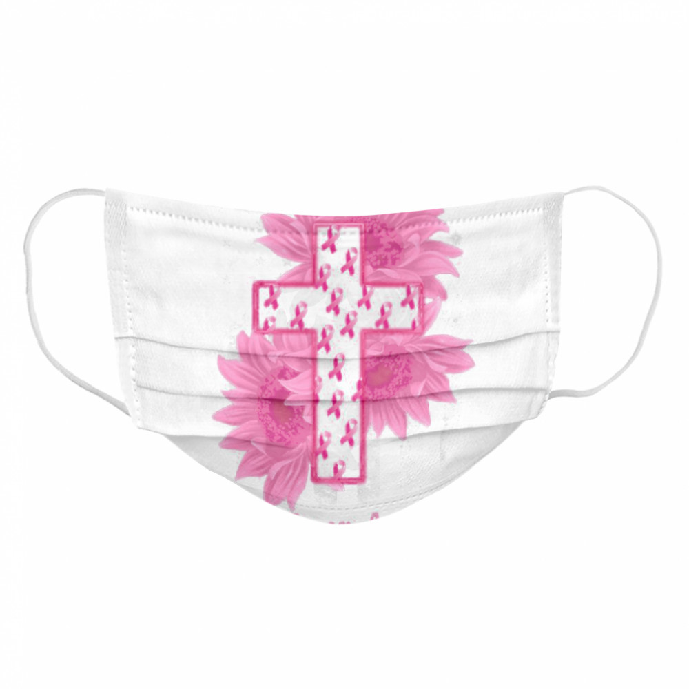 Sunflower Breast Cancer Awareness Cloth Face Mask