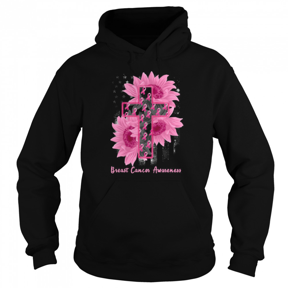 Sunflower Breast Cancer Awareness Unisex Hoodie
