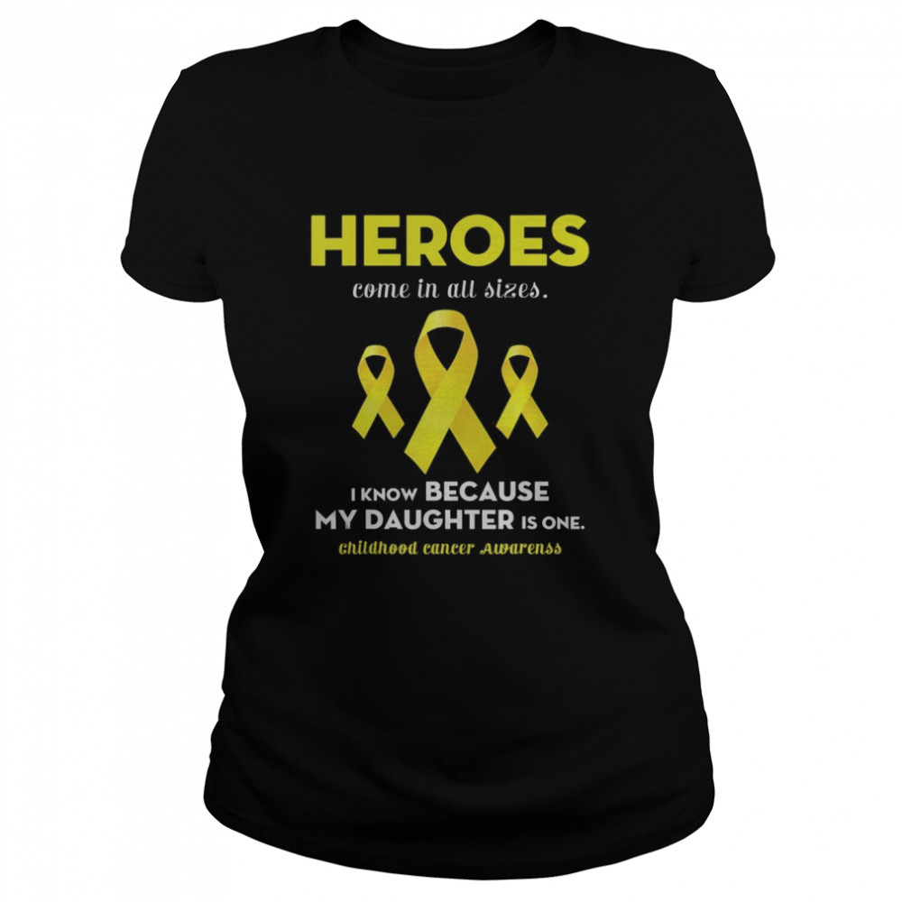 Support Childhood Cancer Awareness For My Daughter Classic Women's T-shirt
