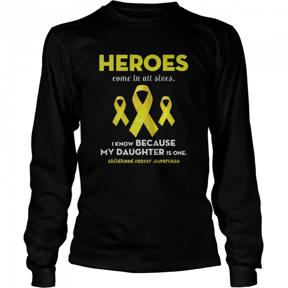 Support Childhood Cancer Awareness For My Daughter Long Sleeved T-shirt