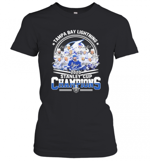 Tampa Bay Lightning 2020 Stanley Cup Champions Signatures T-Shirt Classic Women's T-shirt