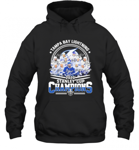 Tampa Bay Lightning 2020 Stanley Cup Champions Signatures T-Shirt Unisex Hoodie