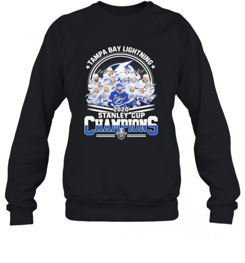 Tampa Bay Lightning 2020 Stanley Cup Champions Signatures T-Shirt Unisex Sweatshirt