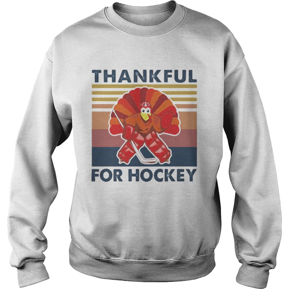 Thankful for hockey vintage retro Sweatshirt