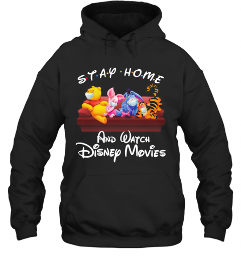 The Winnie The Pooh Face Mask Stay Home And Watch Disney Movies T-Shirt Unisex Hoodie