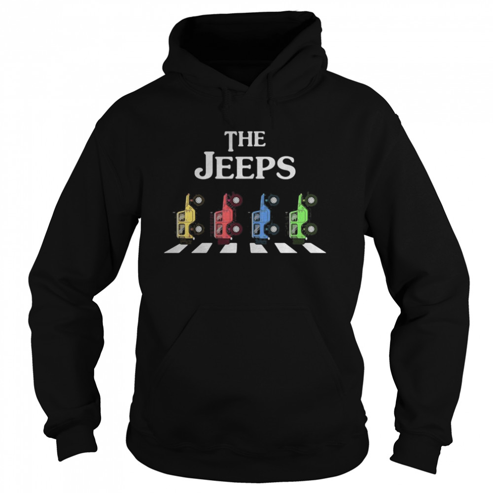 The car color crossing the line Unisex Hoodie