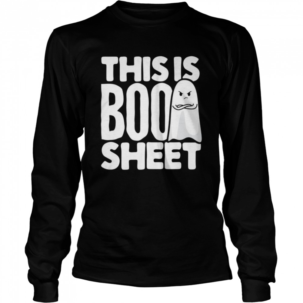 This Is Boo Sheet Funny Halloween Costume Alternative Idea Long Sleeved T-shirt