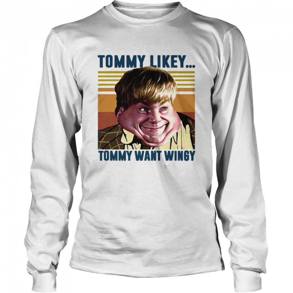 Tommy Likey Tommy Want Wingy Vintage Long Sleeved T-shirt
