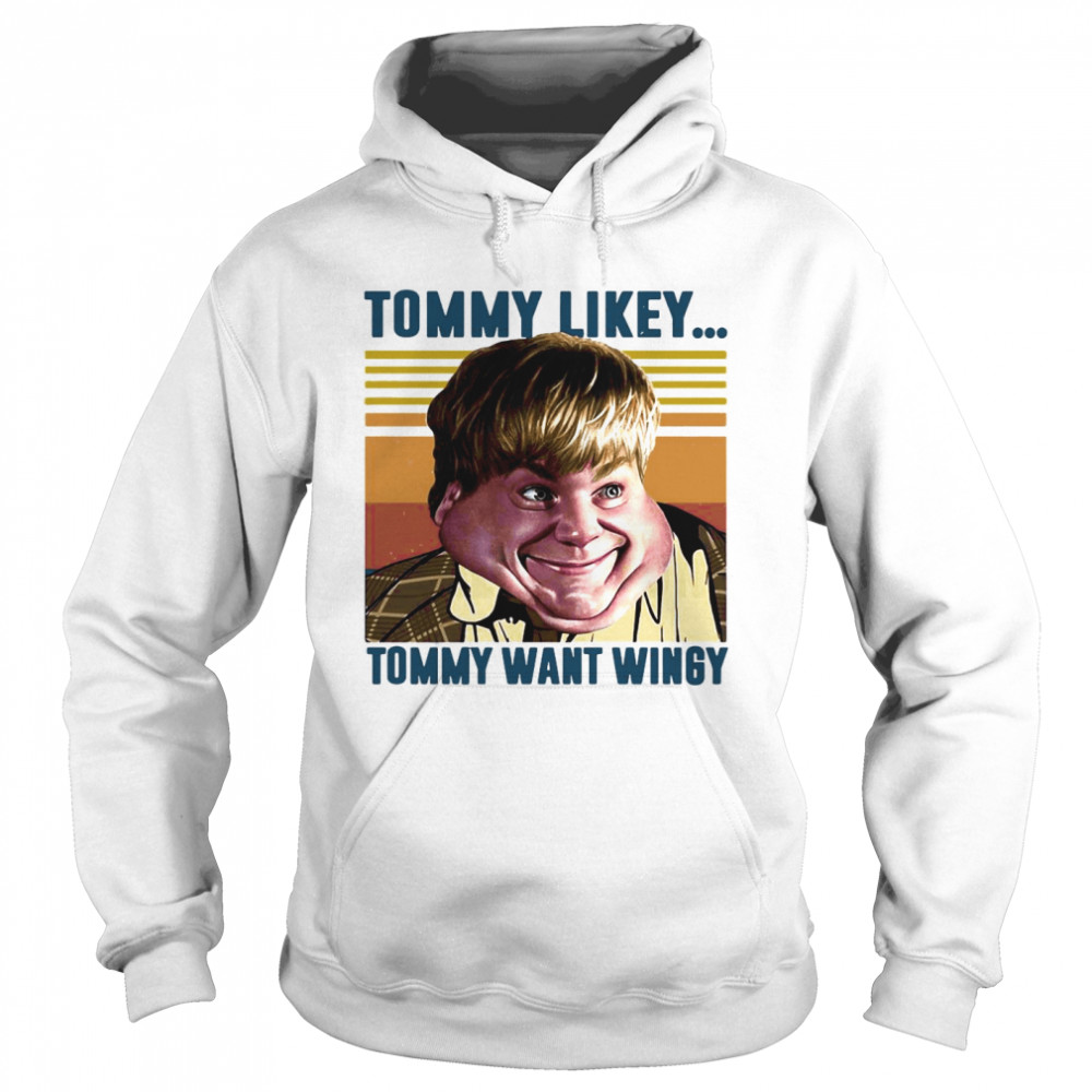 Tommy Likey Tommy Want Wingy Vintage Unisex Hoodie