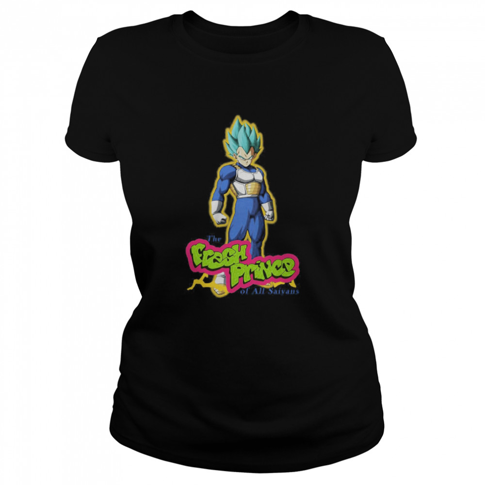 Vegeta The Fresh Prince Of All Saiyans Classic Women's T-shirt