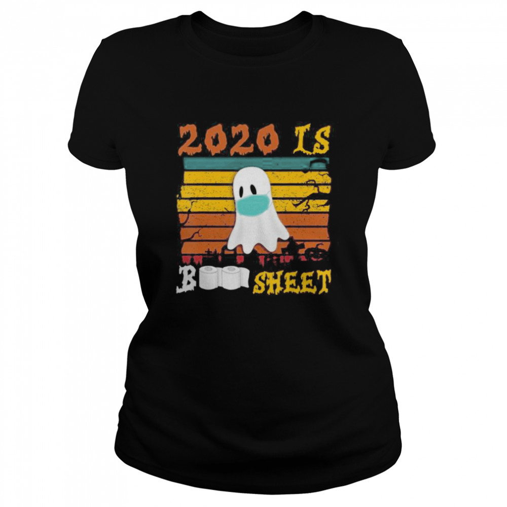 Vintage 2020 is Boo Sheet Halloween Boo in Mask Classic Women's T-shirt