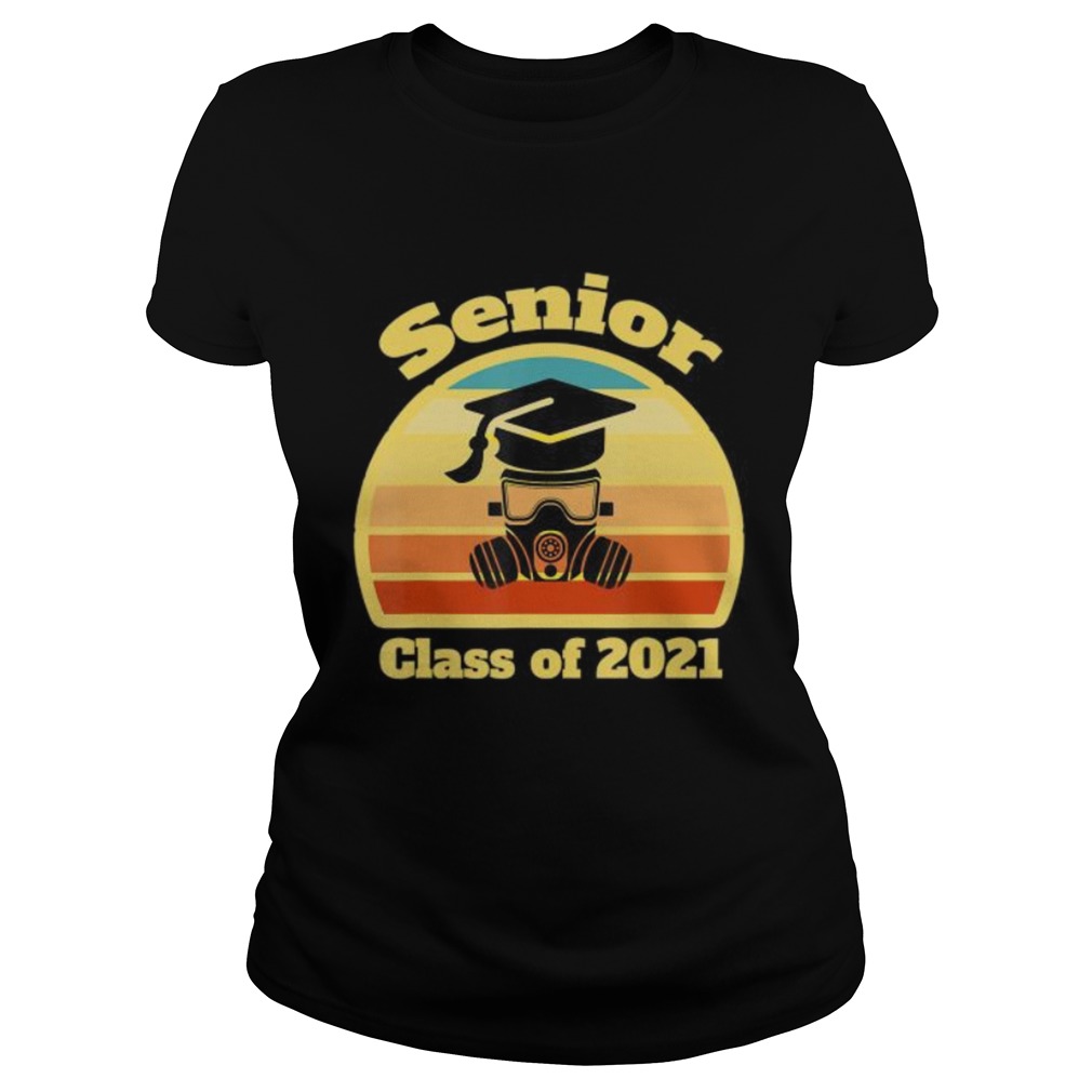 Vintage Senior 2021 Class Of 2021 Graduation face mask Classic Ladies