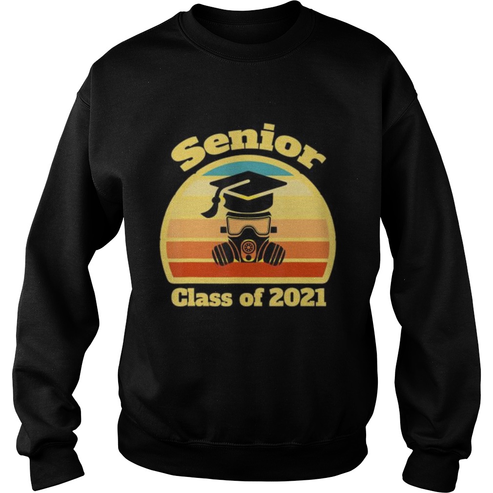 Vintage Senior 2021 Class Of 2021 Graduation face mask Sweatshirt