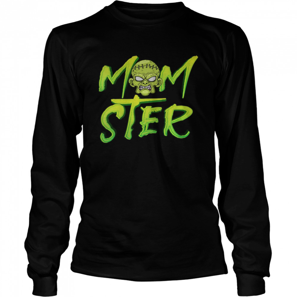 What Happens to Mom on Halloween – Pumpkin Witch Momster Long Sleeved T-shirt