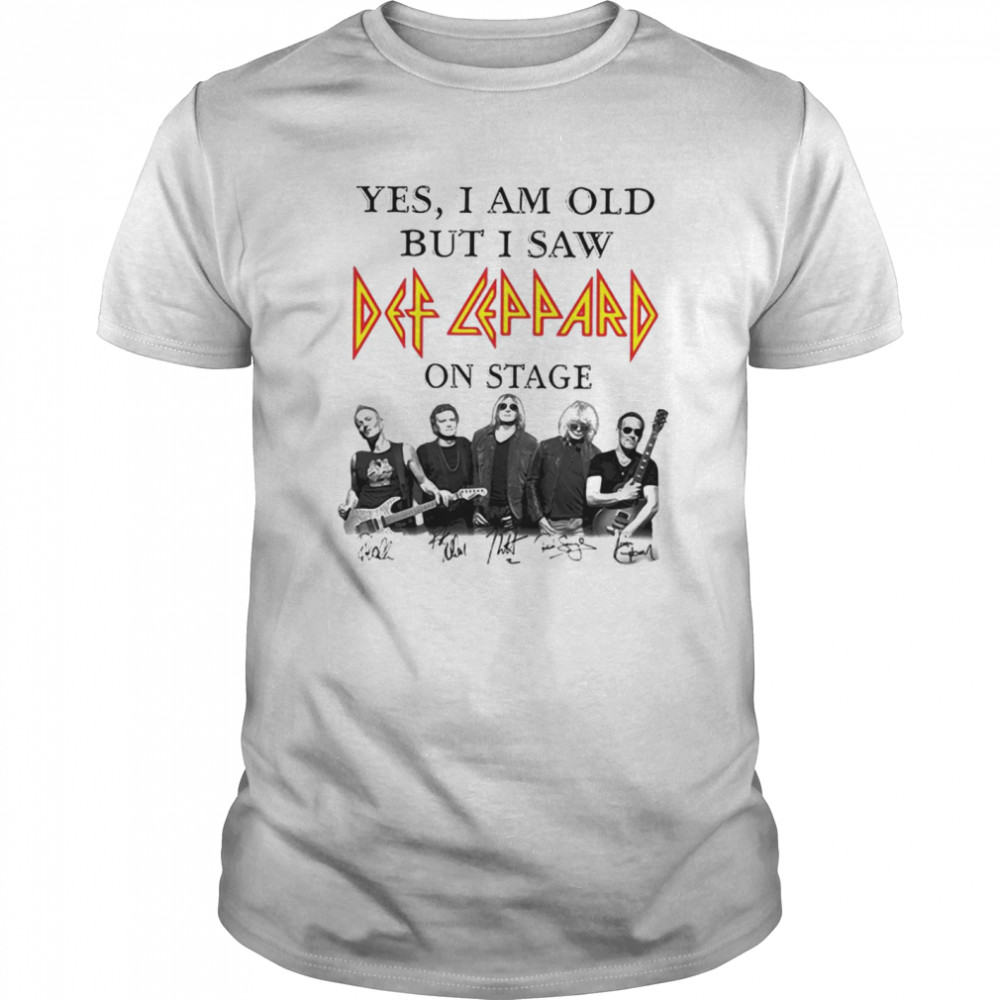 Yes I Am Old But I Saw Def Zeppelin Signatures shirt