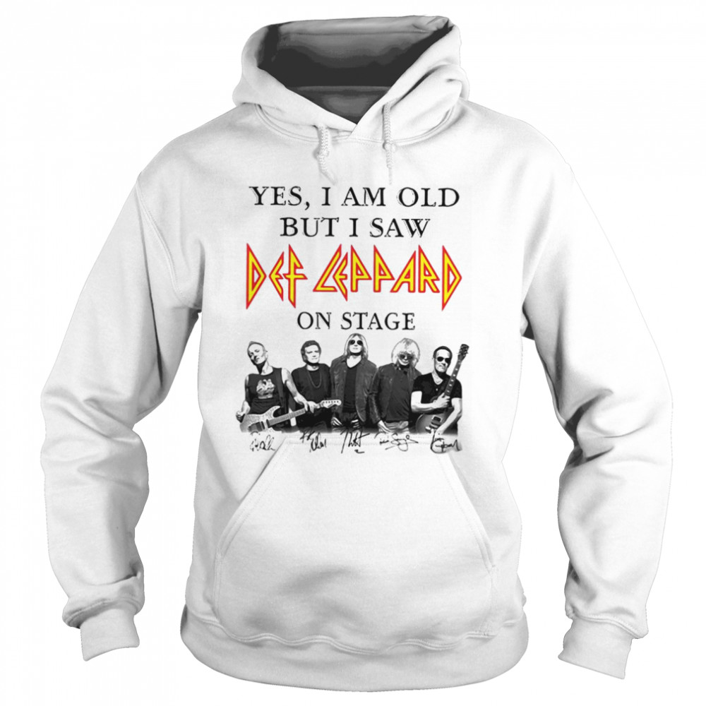 Yes I Am Old But I Saw Def Zeppelin Signatures Unisex Hoodie