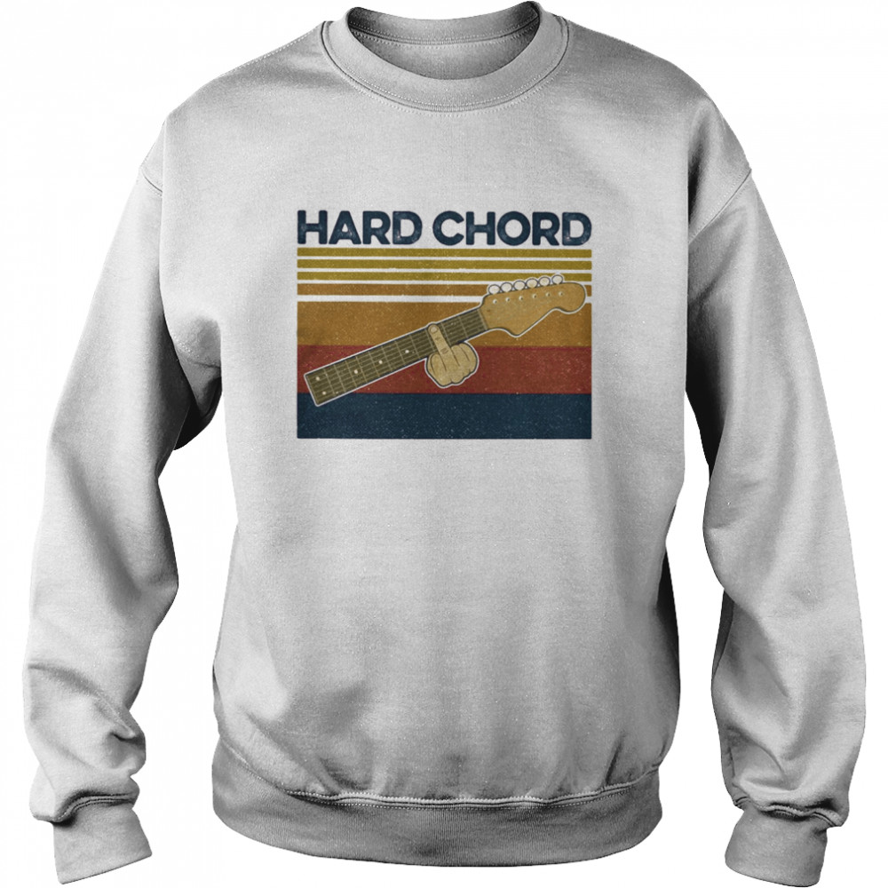hard chord vintage guitar Unisex Sweatshirt