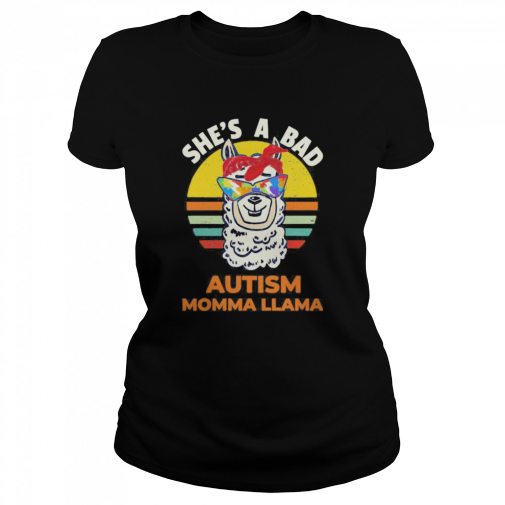 llama she’s a bad glass vintage retro Classic Women's T-shirt