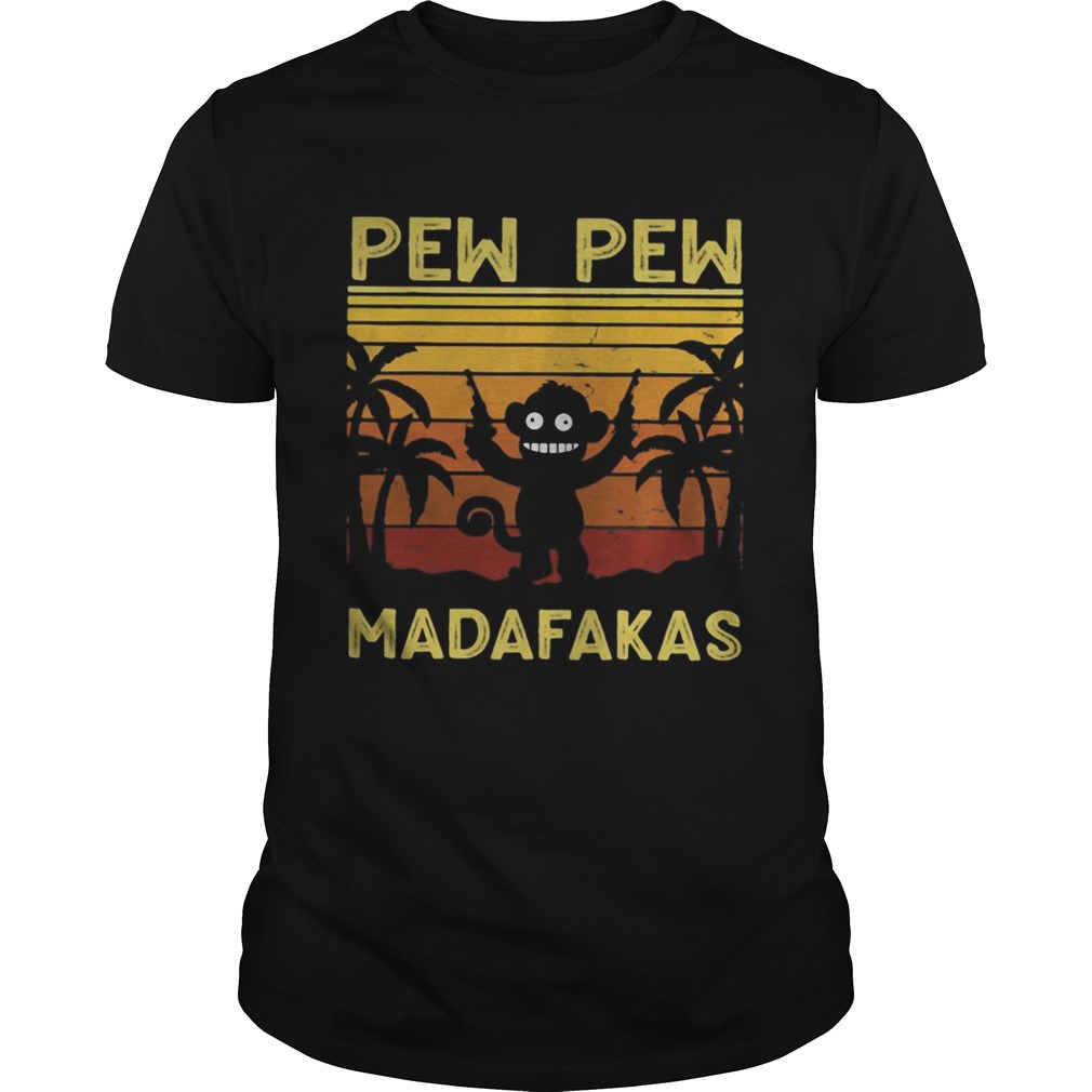 pew pew madafakas vintage retro shirt