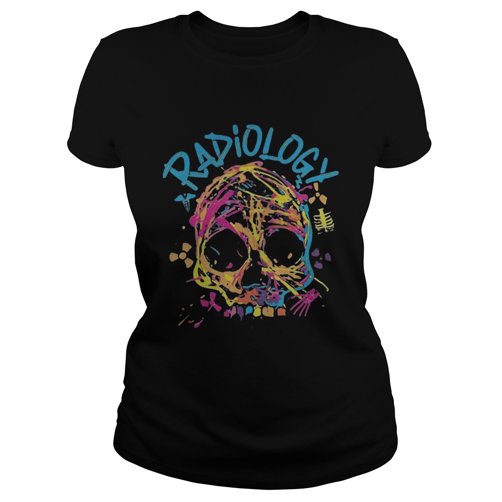 skull radiology color Classic Ladies
