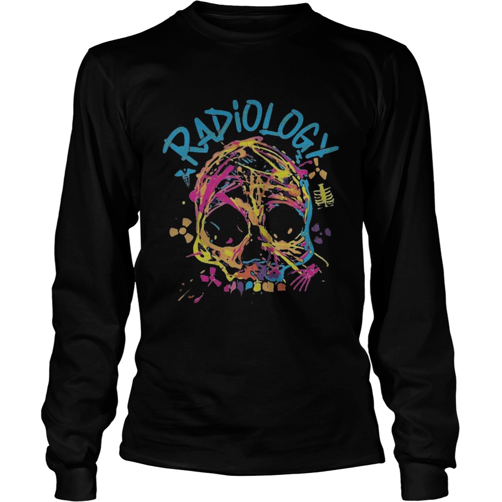 skull radiology color Long Sleeve