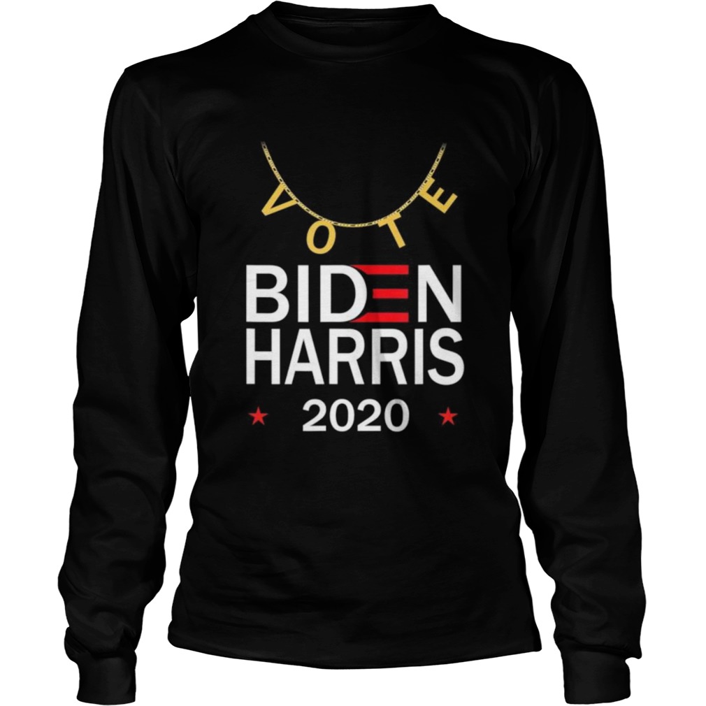 vote lady Necklace election for joe Biden Harris kamala 2020 Long Sleeve