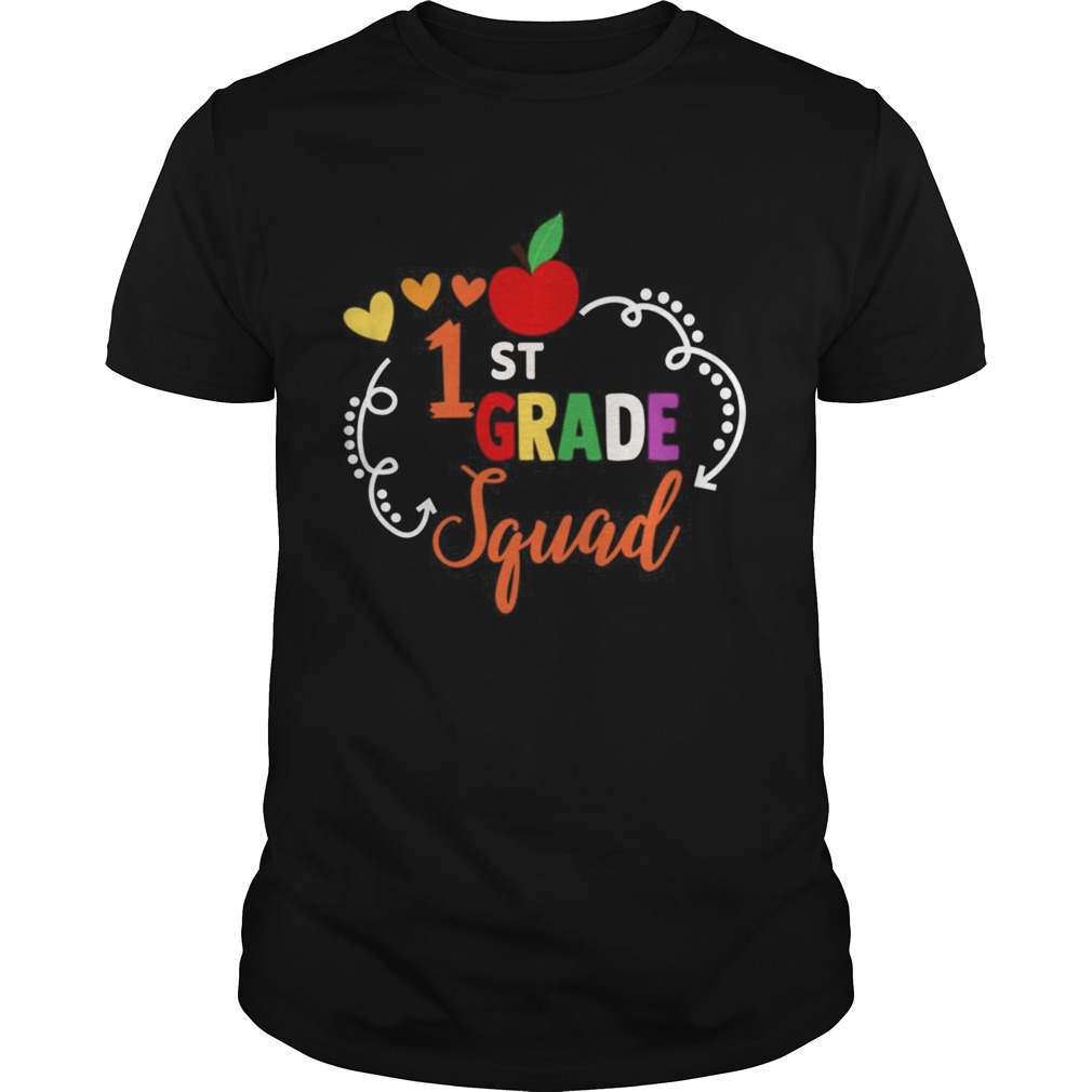 1st grade Squad Shirt Preschool Teacher Back To School Gift shirt