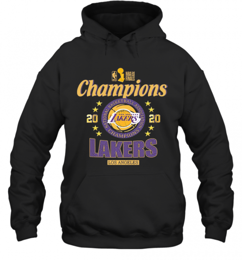 2020 Los Angeles Lakers National Basketball Association Champions T-Shirt Unisex Hoodie