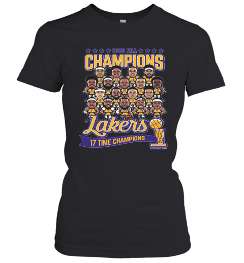 2020 NBA Champions Lakers 17 Time Champions T-Shirt Classic Women's T-shirt