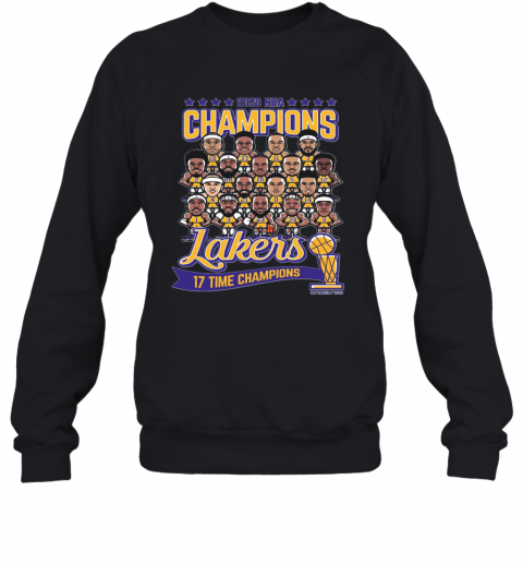 2020 NBA Champions Lakers 17 Time Champions T-Shirt Unisex Sweatshirt