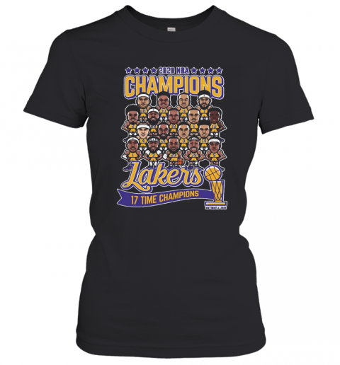 2020 NBA Champions Los Angeles Lakers 17 Time Champions T-Shirt Classic Women's T-shirt